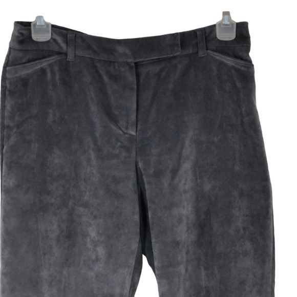 Zac & Rachel Velvety Soft Career Pants, Straight Leg Grey, Buisness Casual SZ 8 - Picture 3 of 11